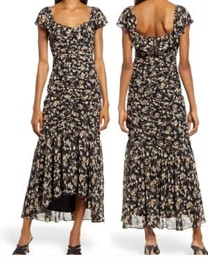 NWT Nordstrom Floret Studios Floral Maxi Dress XS